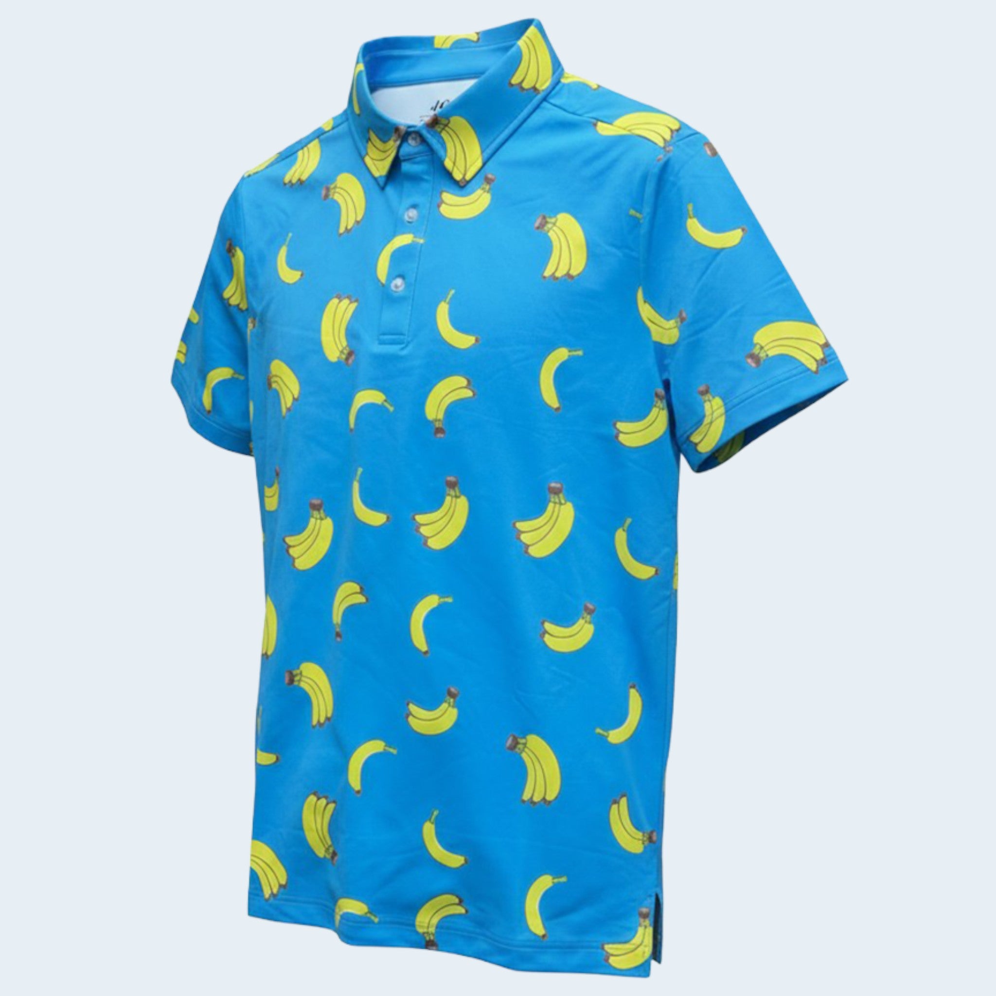 Gone Bananas Mens Polo - Sky Blue